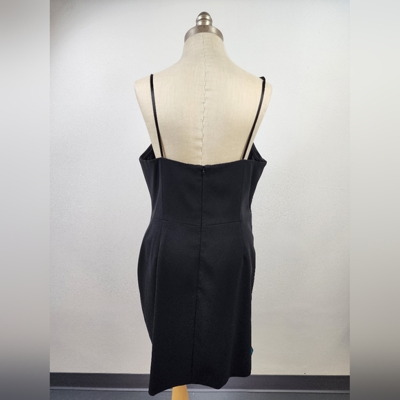 NWT Jill Stewart Women's Strapless Black & Green Mini Dress, Size 14 - Picture 12 of 13